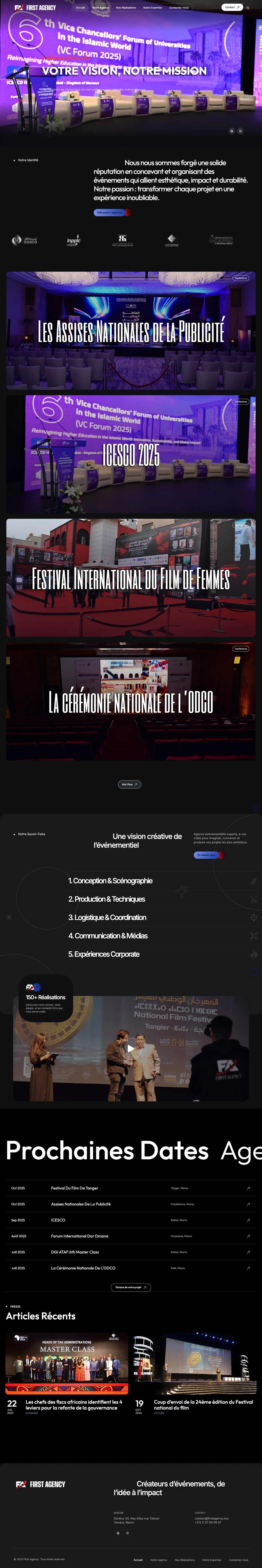 First Agency homepage at desktop width.