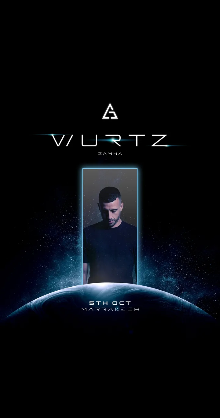 Artist flyer: Wurtz, 5th Oct Marrakech.